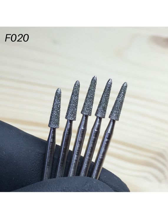 MANPED Nail Drill Bit "Rounded Cone" 2.7mm BLUE- F020