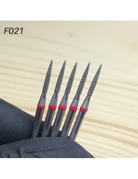 MANPED Nail Drill Bit "Needle" 2.1mm RED- F021