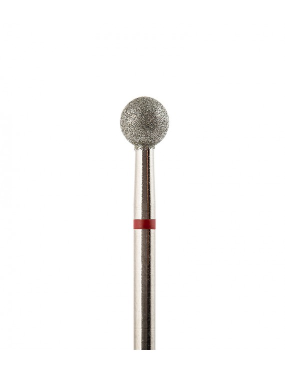 MANPED Nail Drill Bit "BALL" 5mm RED- nF01