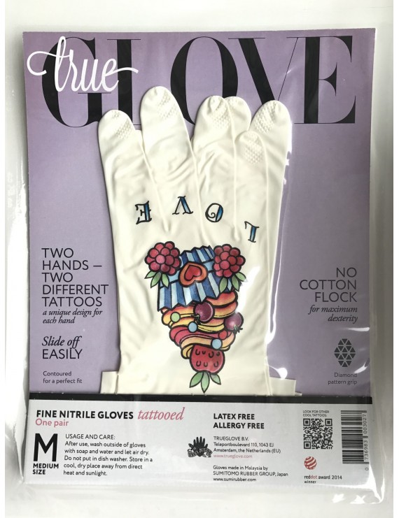 TrueGlove "L" White Nitrile glove
